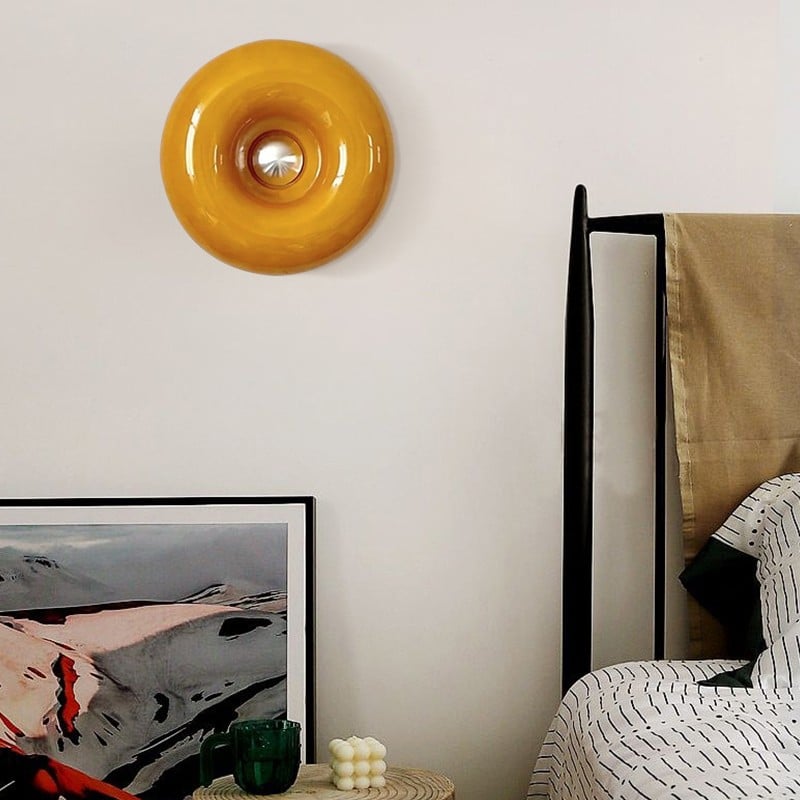 Decorative Glass Donut Table Lamp Wall Sconce S23